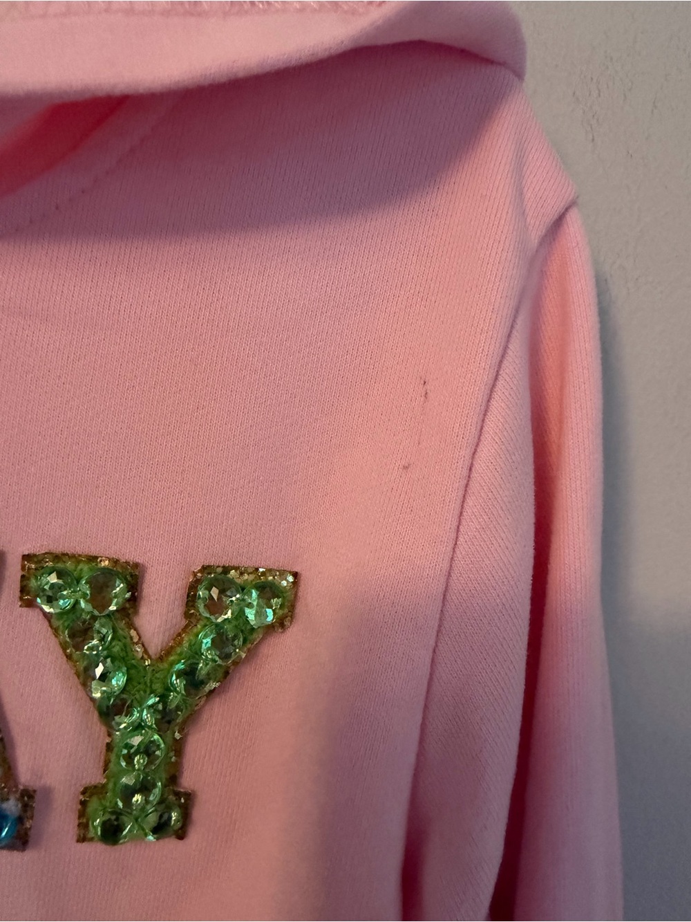Lola + the Boys Pink "B-Day Girl" Sequin Hoodie for Kids - Picture 3 of 4